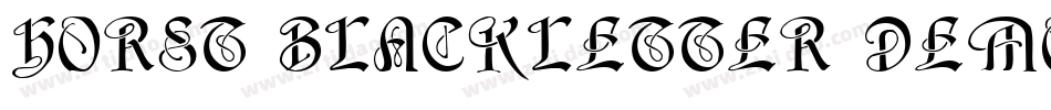 Horst Blackletter Demo字体转换